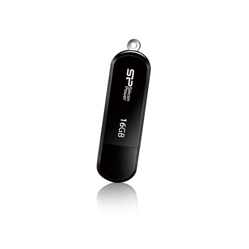 Silicon Power 16GB LuxMini 322 16GB, USB 2.0, juodas Išoriniai kietieji diskai Silicon Power