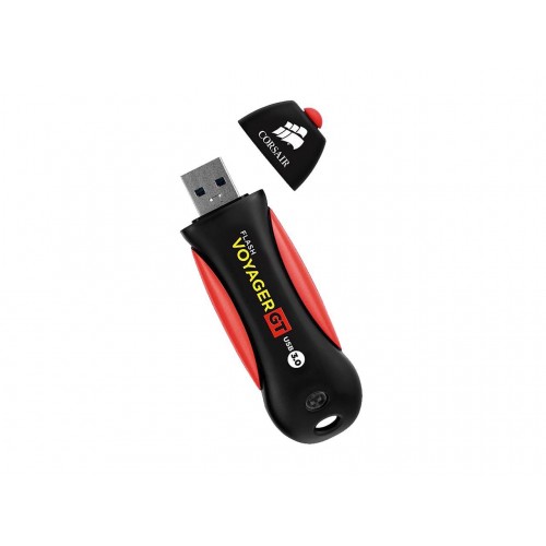 Corsair Flash diskas Voyager GT 64 GB, USB 3.0, juodas/raudonas Išoriniai kietieji diskai
