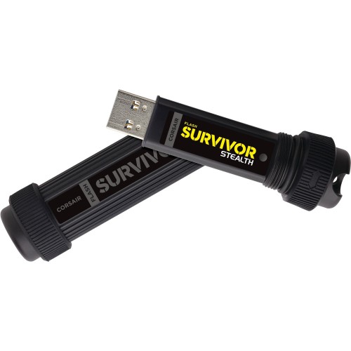 Corsair Flash diskas Survivor Stealth 128 GB, USB 3.0, pilkas Išoriniai kietieji diskai Corsair