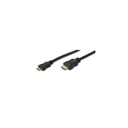 2 m ilgio HDMI A tipo male  kabelis - HDMI mini C tipo, nefasuotas kabelis Logilink Vaizdo
