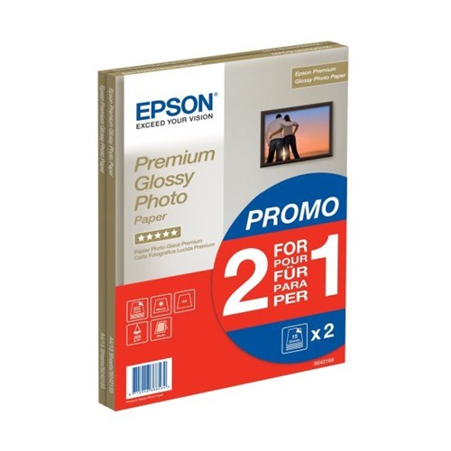 Epson "Premium" blizgus fotopopierius, 30 lapų Nuotrauka, balta, A4, 255 g/m Spausdintuvų