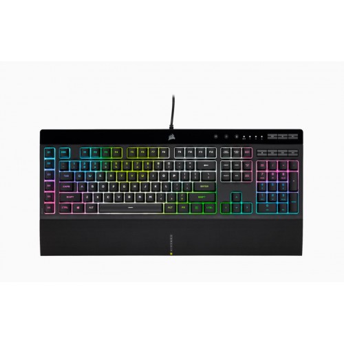 Corsair K55 RGB PRO XT žaidimų klaviatūra, RGB LED apšvietimas, NA, laidinė, juoda Klaviatūros