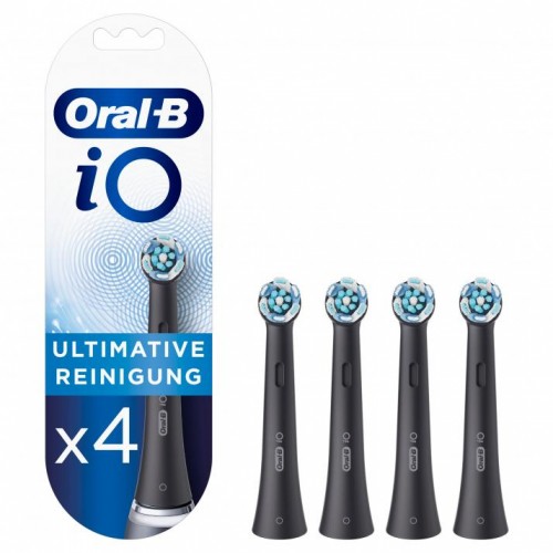 Oral-B "iO Ultimate Clean" dantų šepetėlio galvutės, 4 vnt., juodos spalvos Dantų priežiūra