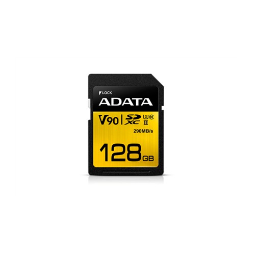 ADATA Premier ONE UHS-II U3 128 GB, SDXC, 10 klasės blykstės atmintis Atminties kortelės ADATA