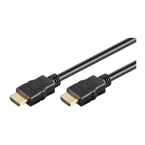 Goobay Standartinis HDMI kabelis su eternetu, paauksuotas HDMI kabelis, juodas, 15 m Vaizdo
