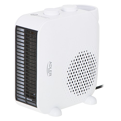 Adler Heater AD 7725w Fan heater, 2000 W, Number of power levels 2, White Klimato kontrolės