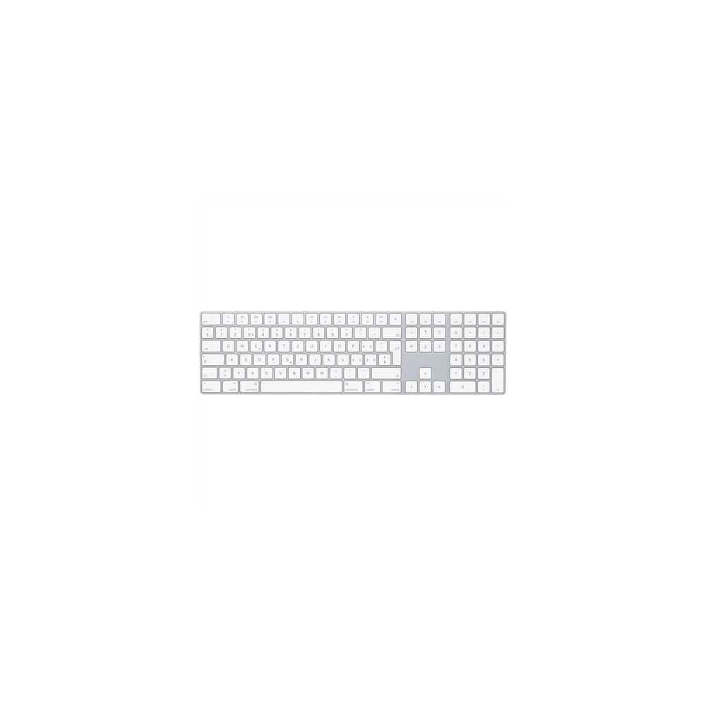 Apple Magic“ klaviatūra su belaide skaitine klaviatūra, klaviatūros išdėstymas anglų, švedų