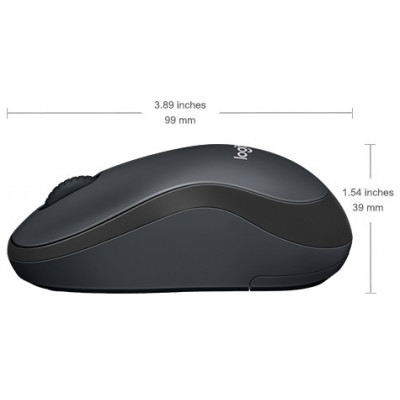 Logitech Mouse M220 SILENT Wireless, Charcoal, USB Kompiuterinės pelės Logitech