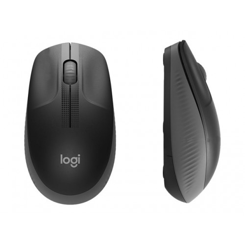 Logitech Full size Mouse M190 Wireless, Charcoal, USB Kompiuterinės pelės Logitech