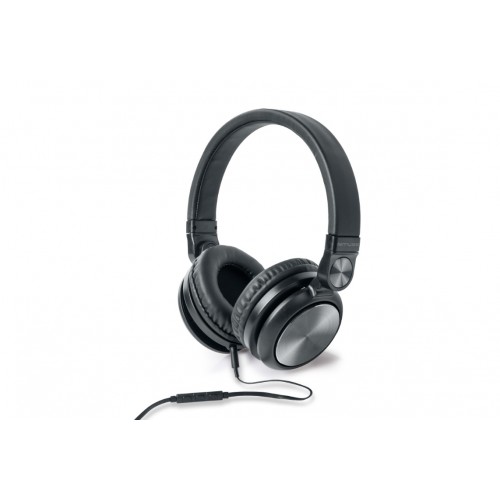 Muse Stereo Headphones M-220 CF Over-ear, Microphone, Wired, Aux in jack, Black Ausinės ir