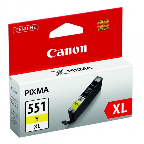 Canon CLI-551XL Y Ink Cartridge, Yellow Spausdintuvų reikmenys Canon