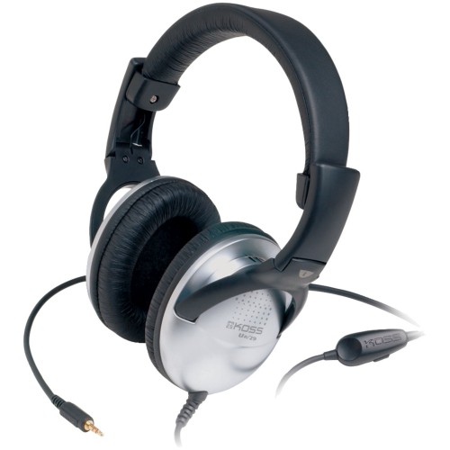 Koss Headphones QZPro Headband/On-Ear, 3.5mm (1/8 inch), Silver/Black, Noice canceling, Ausinės