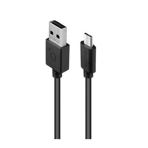 Acme Cable CB1011 1 m, juodas, mikro USB, USB A Telefonų priedai Acme