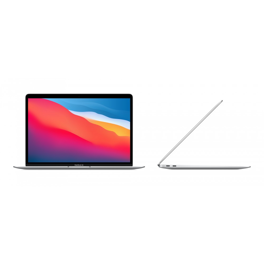 Apple MacBook Air Silver, 13.3 ", IPS, 2560 x 1600, Apple M1, 8 GB, SSD 256 GB, Apple M1 7-core