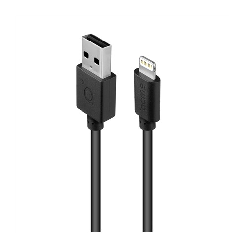 Acme Cable CB1031 1 m, juodas, Lightning, USB A Pakrovėjai Acme