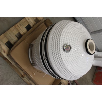 SALE OUT. TunaBone 24" Grill, White, DAMAGED PACKAGING, SCRATCHES ACCESSORIES TunaBone Kamado