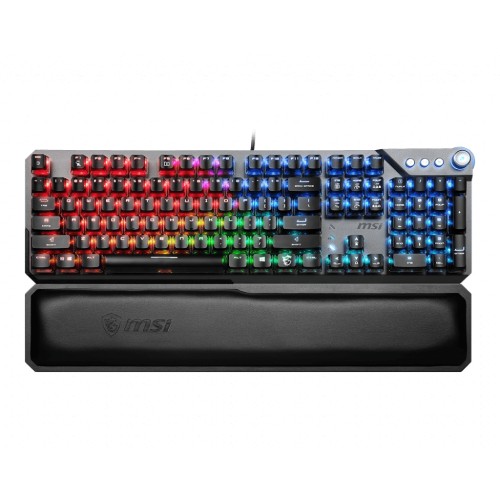 MSI VIGOR GK71 SONIC Gaming keyboard, USB, RGB LED light, US, Wired, Black Klaviatūros MSI