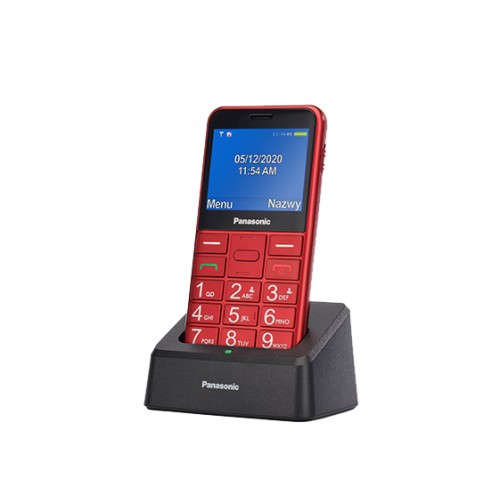 Panasonic KX-TU155EXBN Red, 2.4 ", TFT-LCD, microSD/microSDHC MB, USB version micro USB