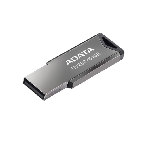 ADATA USB Flash Drive UV250 64 GB, USB 2.0, Silver Išoriniai kietieji diskai ADATA