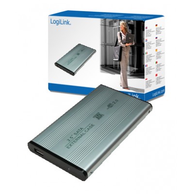 Logilink Enclosure 2,5 colio S-ATA HDD USB 2.0 Alu 2.5", SATA, USB 2.0 HDD ir SSD dėklai