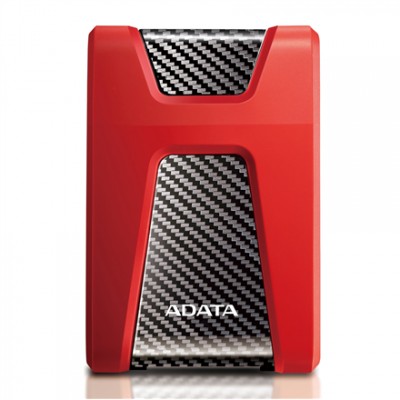 ADATA HD650 2000 GB, 2,5 colio, USB 3.1 (atgalinis suderinamas su USB 2.0), raudona Išoriniai