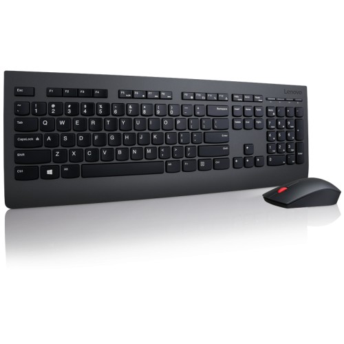 Lenovo Professional“ belaidė kombinuota klaviatūra ir pelė (JAV anglų kalba su euro simboliu)