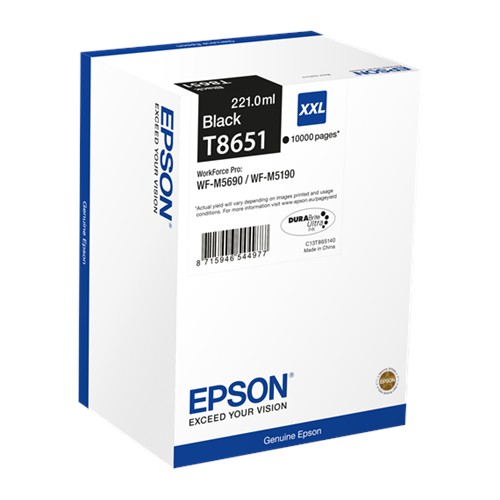 Epson C13T865140 rašalo kasetė, juoda Spausdintuvų reikmenys Epson