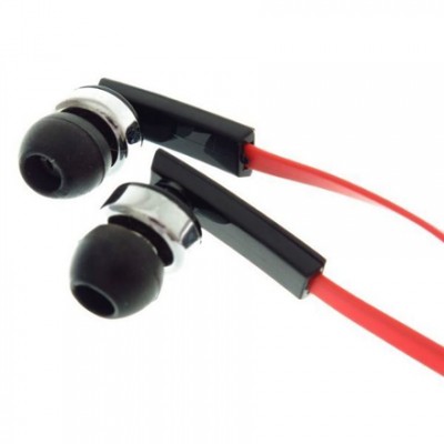 Gembird Porto ausinės su mikrofonu ir garsumo valdikliu su plokščiu laidu 3,5 mm