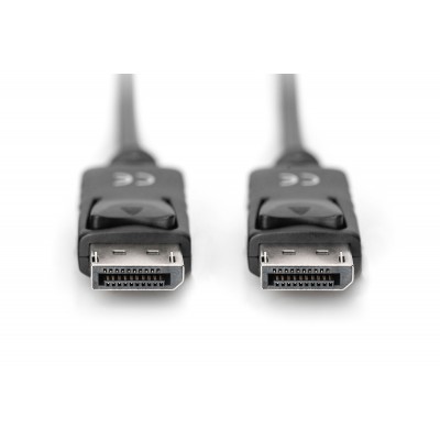 Digitus DisplayPort“ prijungimo kabelis AK-340100-010-S juodas, DP į DP, 1 m Vaizdo laidai