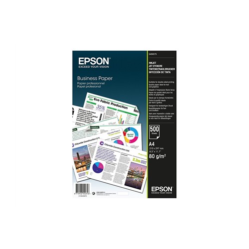 Epson Business Paper 500 lapų spausdintuvas, baltas, A4, 80 g/m Spausdintuvų reikmenys Epson