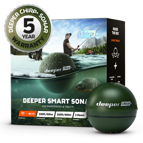 Deeper Smart Sonar Chirp+ Sonar, Military Green