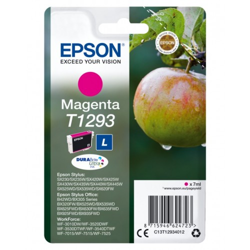 Epson T1293 Magenta rašalo kasetė Epson Spausdintuvų reikmenys Epson