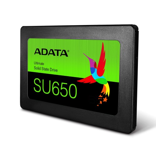 ADATA Ultimate SU650 120 GB, SSD sąsaja SATA, Rašymo greitis 320 MB/s, Skaitymo greitis 520