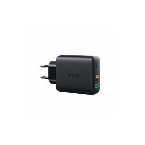 Aukey Wall Charger PA-D1 USB-C and USB-A, 30 W