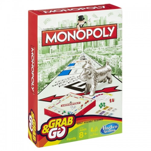 HASBRO GAMING grab and go game Monopoly, B1002