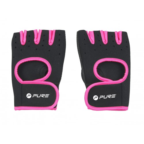 Pure2Improve   Fitneso pirštinės  Black/Pink, Neoprene