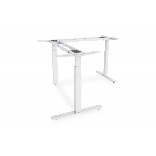 Digitus Desk frame, 60 - 125 cm, Maximum load weight 120 kg, Metal, White