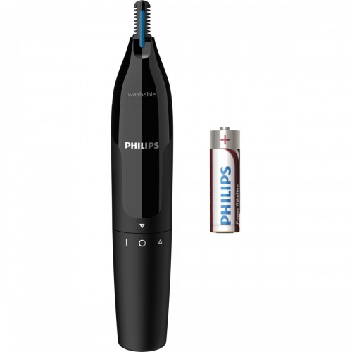 Philips Nose and Ear Trimmer NT1650/16 Wet & Dry, Black, Cordless