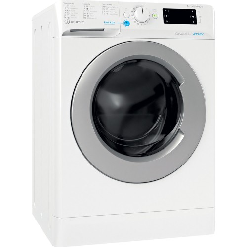 INDESIT Washing machine with Dryer BDE 761483X WS EE N Energy efficiency class D, Front loading, Washing capacity 7 kg, 1400 RPM