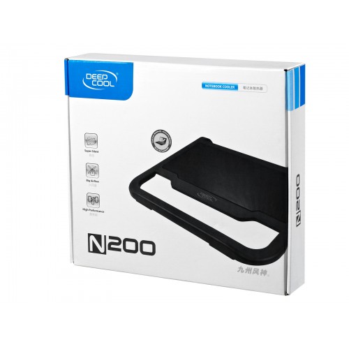 Deepcool N200 Nešiojamojo kompiuterio aušintuvas iki 15,4" 589g g, 340,5X310,5X59mm mm Priedai