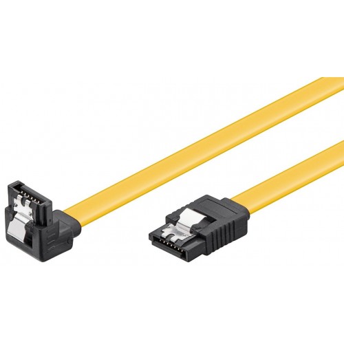 SATA kabelis Goobay PC duomenų kabelis 6 Gbps 90 klipas 95020 Laidai, kabeliai ir įrankiai