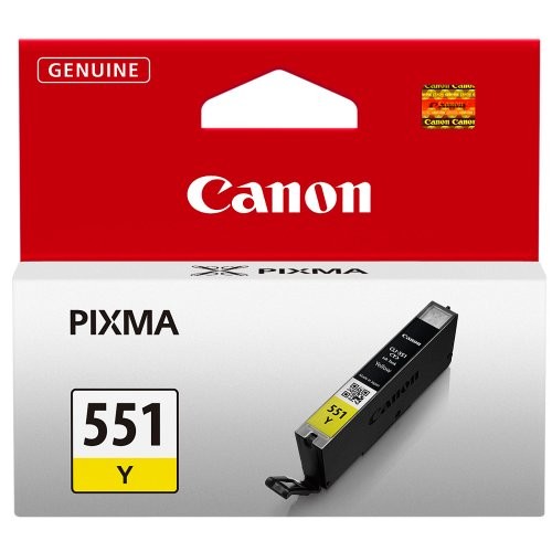 Canon CLI-551 Y rašalo kasetė, geltona Spausdintuvų reikmenys Canon