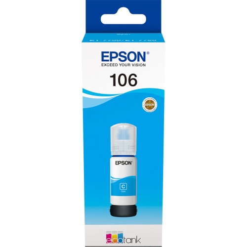 Epson Ecotank 106 rašalo buteliukas, žalsvai mėlyna Spausdintuvų reikmenys Epson
