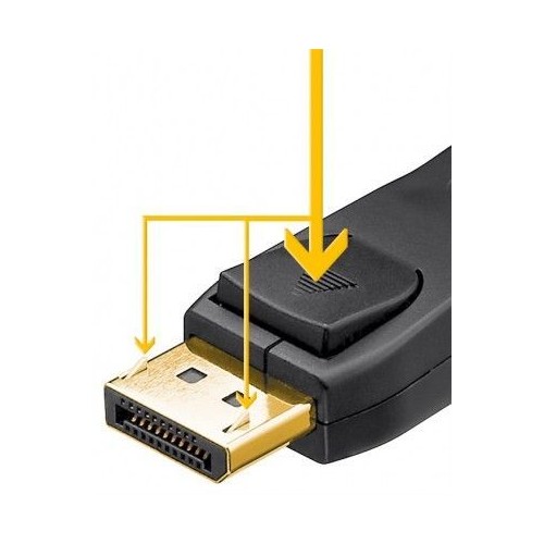 Goobay DisplayPort jungties laidas 1.2, paauksuotas 68798 1 m Vaizdo laidai Goobay