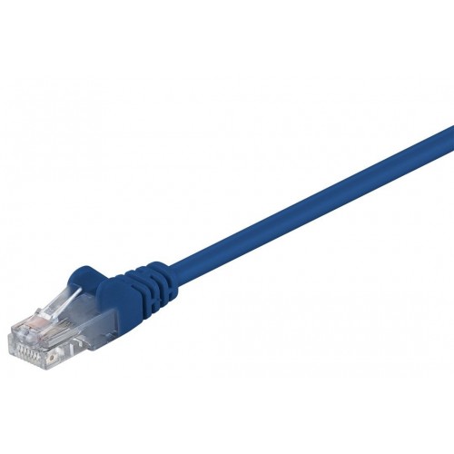 Goobay 68335 CAT 5e kabelis, U/UTP, mėlynas, 0,5 m Interneto laidai ir priedai Goobay