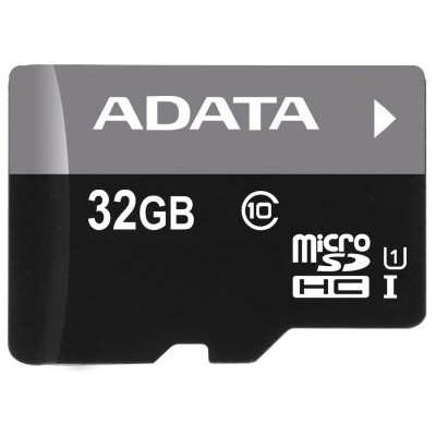 ADATA Premier UHS-I 32 GB, SDHC, Flash atminties klasė 10, SD adapteris Atminties kortelės ADATA