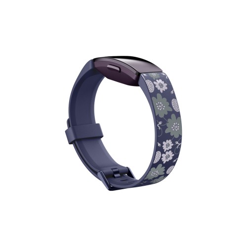 Fitbit Inspire Print aksesuarų juosta, maža, žydi Išmanieji nešiojami aksesuarai Fitbit