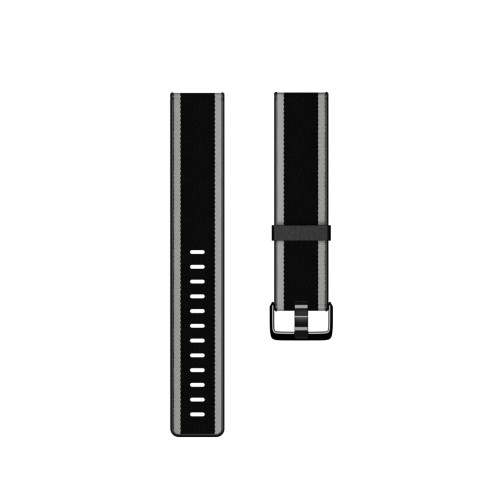 Fitbit Versa-Lite Woven Hybrid Band, maža, juoda/pilka Išmanieji nešiojami aksesuarai Fitbit