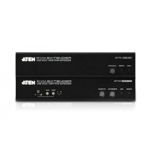 Aten USB VGA Dual View Cat 5 KVM plėstuvas (1600 x 1200@150m) KVM komutatoriai (Switch) Aten