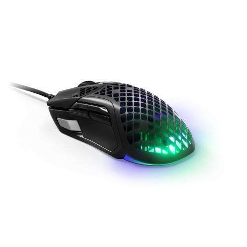 SteelSeries Aerox 5 (2022 Edition), RGB LED light, Onyx, Wired Optical Gaming Mouse